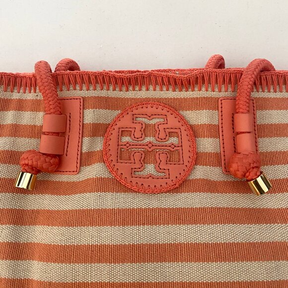 Tory Burch Oversized Stripe Tote - Picture 4 of 13